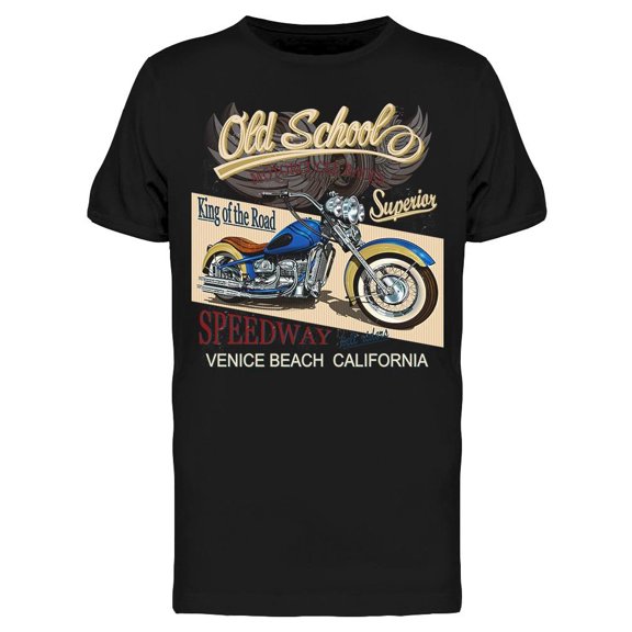 Old School, Speedway T-Shirt Men -Image by Shutterstock, Male Medium