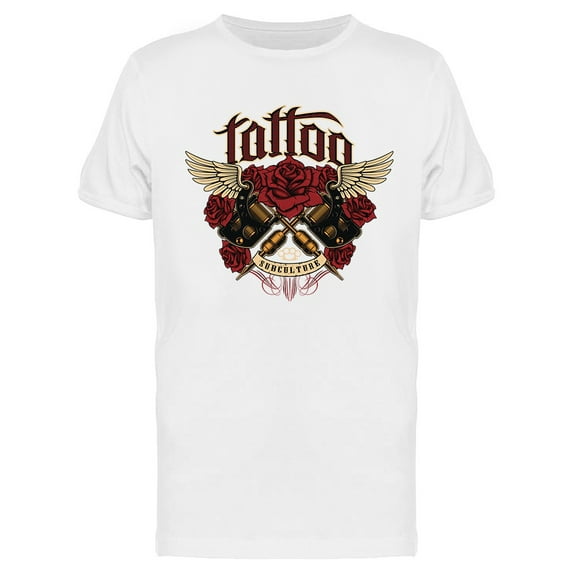 Old School Tattoo Design T-Shirt Men -Image by Shutterstock, Male XX-Large