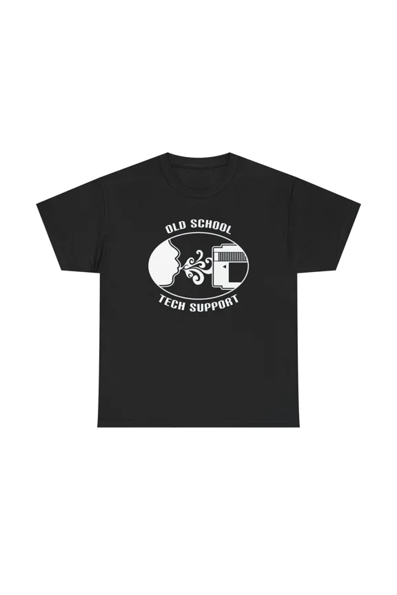 Old School Tech Support Funny Sarcastic Geek IT Computer Meme Unisex T-Shirt, up to size 5XL