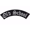 thumbnail image 1 of Old School Top Rocker (12" x 2.5") | Large Embroidered Motorcycle Custom Patch Iron On - by Nixon Thread Co., 1 of 4