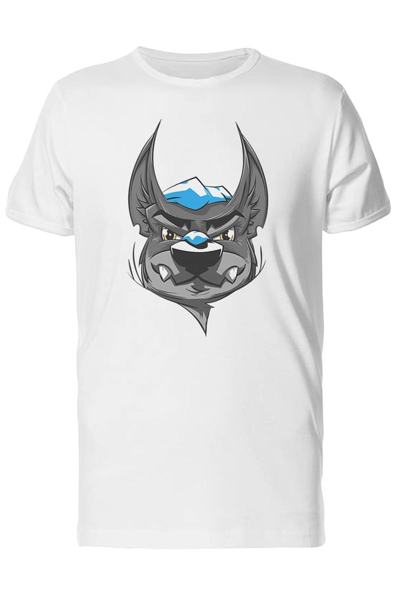 Old School Wolf Cartoon T-Shirt Men -Image by Shutterstock, Male Large