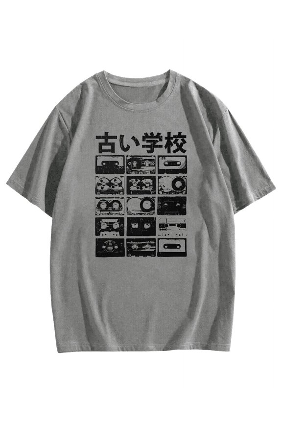 Old School cassette tapes Cotton casual T-shirt