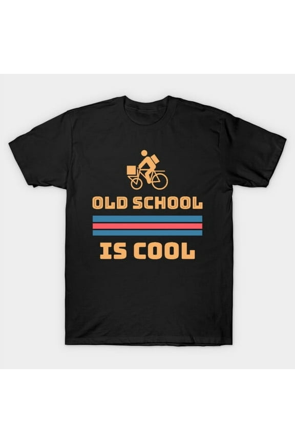 Old School is Cool Retro Vintage 80s 90s Throwback Graphic Style T-Shirt
