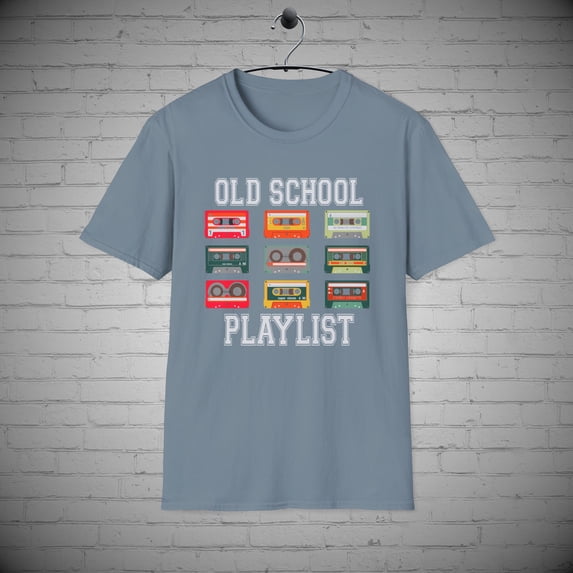 Old School t-shirt, Vintage Music Tape tee, Retro Shirt, 80s Gift