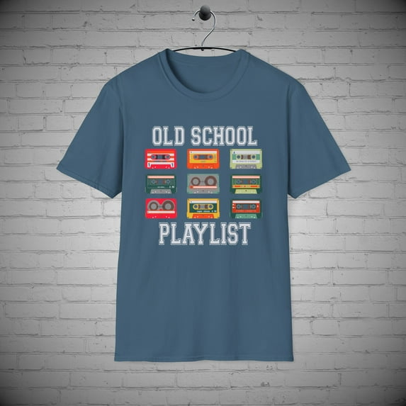 Old School t-shirt, Vintage Music Tape tee, Retro Shirt, 80s Gift