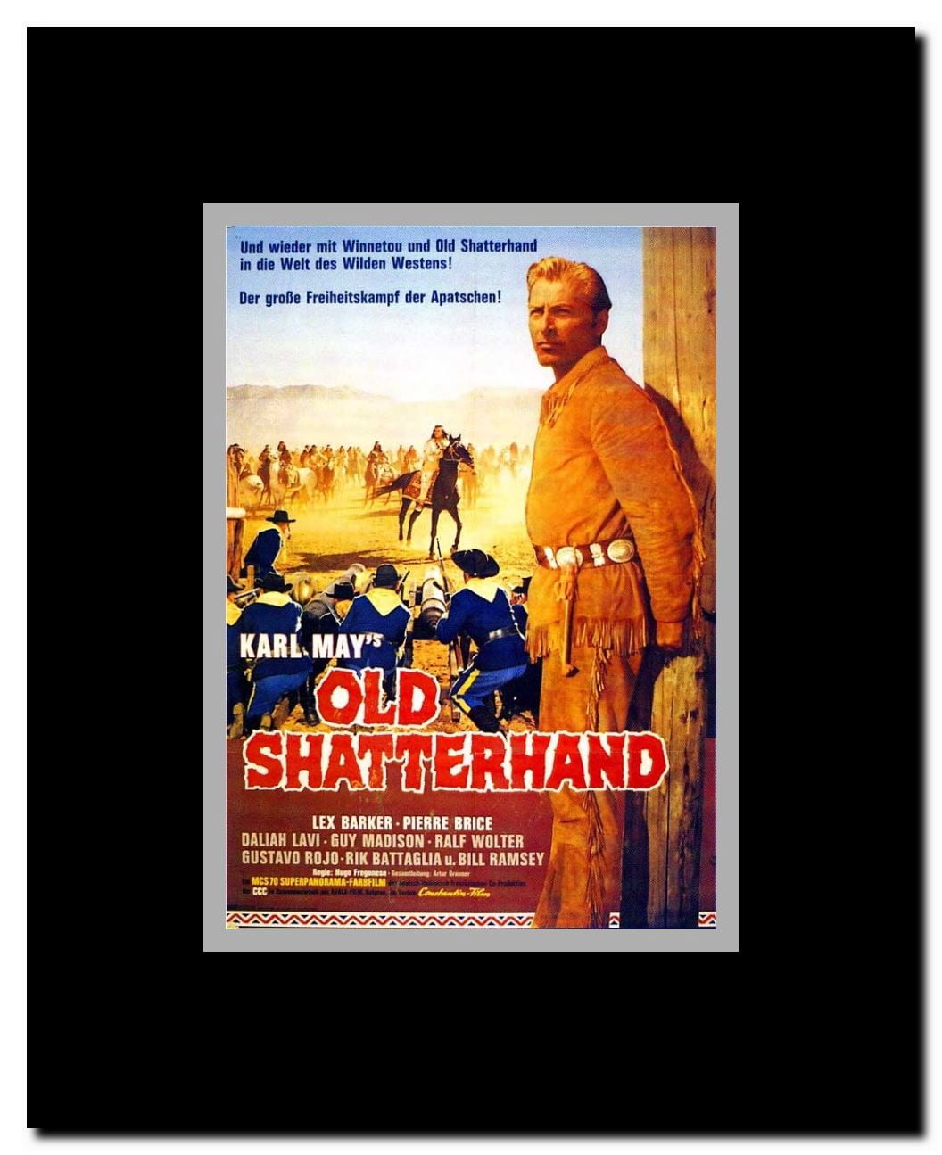Old Shatterhand Framed Movie Poster