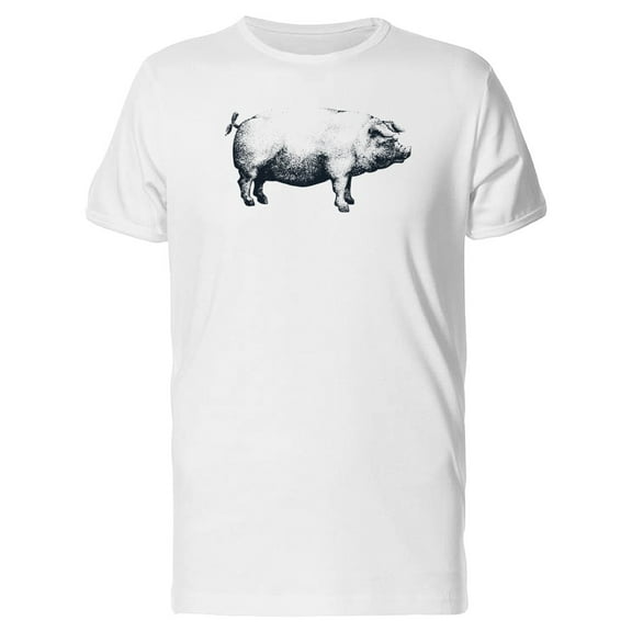 Old Sketch Of Pig T-Shirt Men -Image by Shutterstock, Male 3X-Large