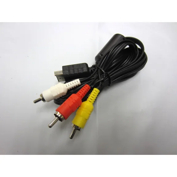Old Skool 6 Ft Stereo Av Audio Video Cable For Playstation 1/2/3 Ps1 Ps2 Ps3