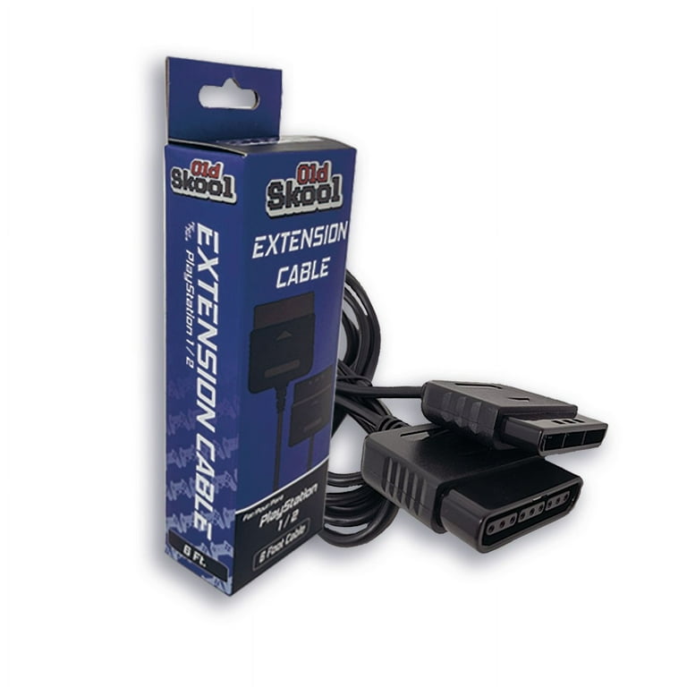 Old Skool Extension Cable for PlayStation 1 2 Controllers