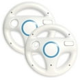 thumbnail image 1 of Old Skool Mario Kart Racing Wheel Compatible with Wii and Wii U 2 Pack - White, 1 of 7