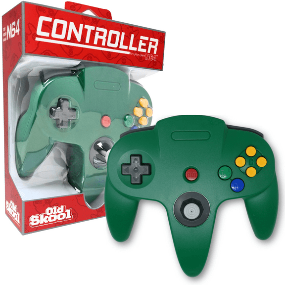 Old Skool N64 Controller for Nintendo 64 - Green