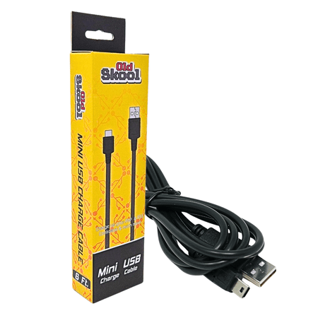Old Skool PS3 Controller Charge Cable - Black