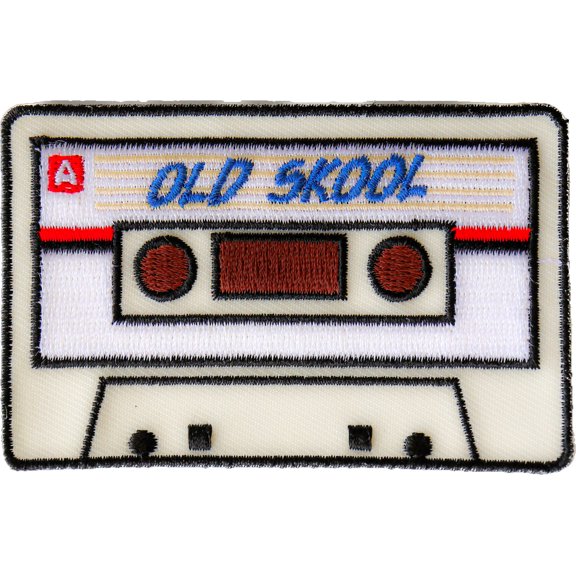 Old Skool Radio Cassette Novelty Iron on Patch