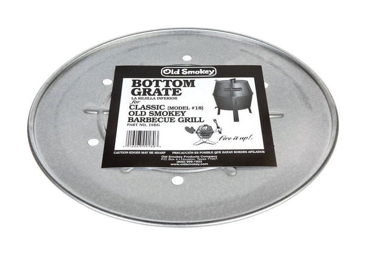 1 PC Old Smokey Products Aluminum Steel Bottom Charcoal Grate 17 in. L x 17 in. W Old Smokey