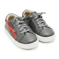 thumbnail image 1 of Old Soles Girls Bolty Runner Shoes, Grey \ Bright Red,26 EU (9.5 US) M US, 1 of 7