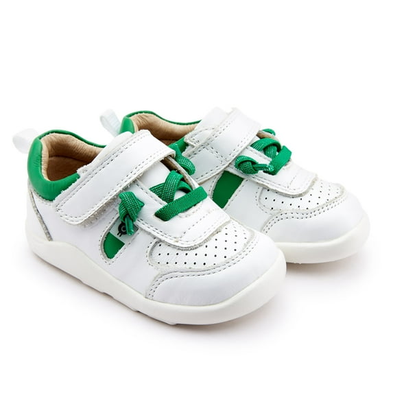 Old Soles Toddlers Drop-In Sneakers, Snow \ Neon Green,21 EU (5 US) M US