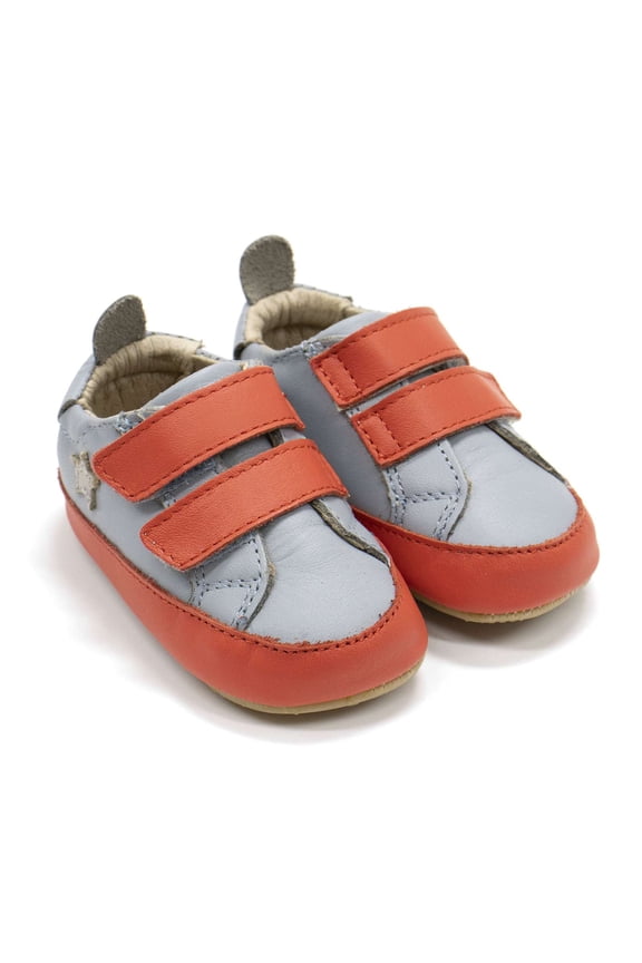 Toddlers Star Markert Walker Sneakers, Dusty Blue \ Bright Red \ Gris,17 EU (1.5 US) M US