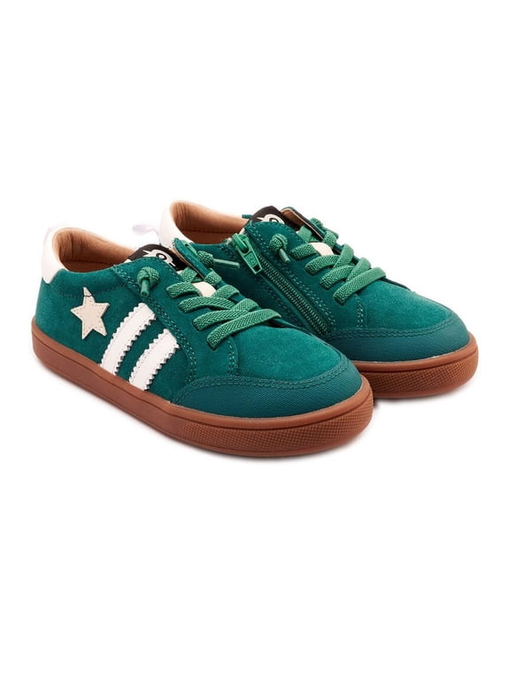 Little Kids' WOS Runner Leather & Suede Sneaker