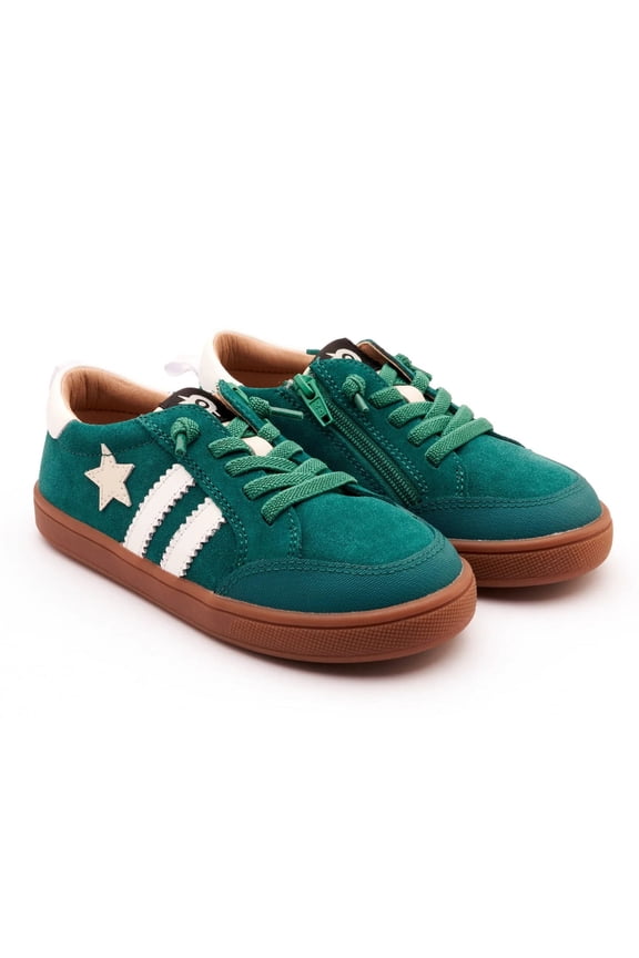 Little Kids' WOS Runner Leather & Suede Sneaker