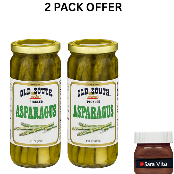 Old South Apparel Pickled Asparagus Spears, Shelf-Stable, 16 oz Jar