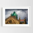 thumbnail image 1 of The Old South Church - Boston Massachusetts Photography Architecture Gothic Cityscape Travel Poster Cathedral Scenic White Framed Wall Art Print 5 x 7 inches, 1 of 3