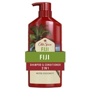 Old Spice 2in1 Mens Shampoo and Conditioner, All Hair Types, Fiji, 22 fl oz