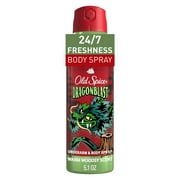 Old Spice Aluminum Free Body Spray for Men, Dragonblast, 5.1 oz