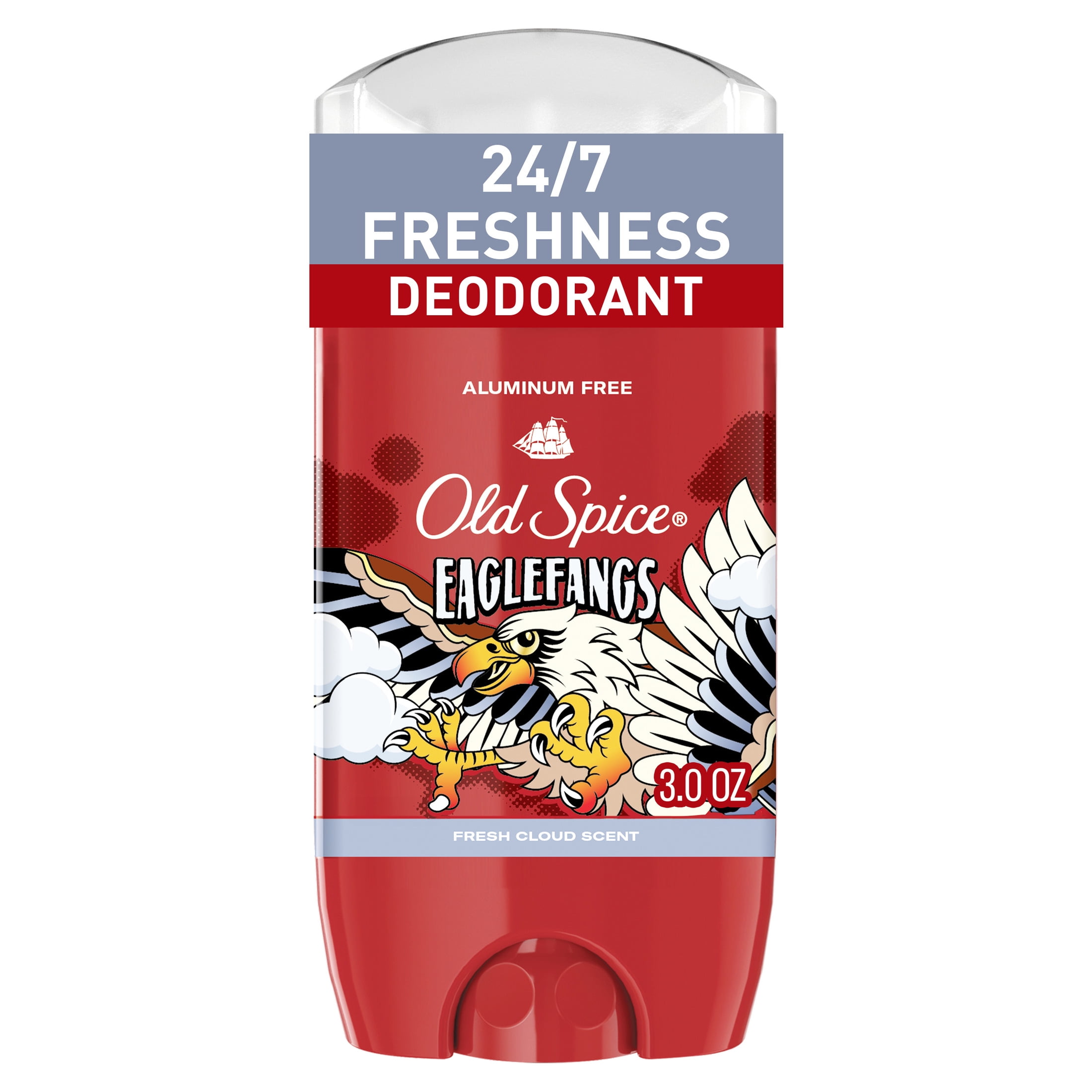 【3個セット】Old Spice Eaglefangs オールドスパイス Old Spice Aluminum Free Deodorant for Men, Eaglefangs, 3 oz