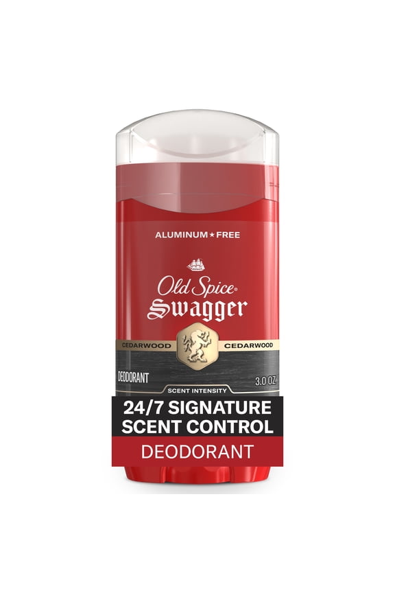 Aluminum Free Deodorant for Men, Invisible Solid Stick, Swagger, 3.0 oz