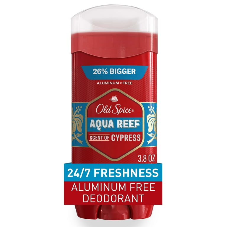 Old Spice Aluminum Free, Men's Deodorant, Aqua Reef, 3.8oz