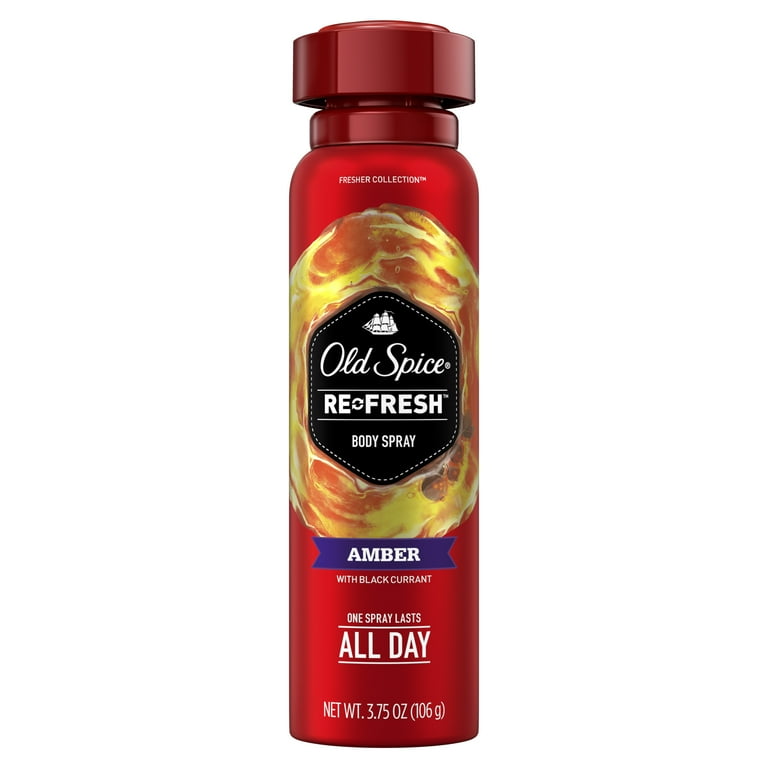 Old Spice Amber Body Spray for Men 3.75 Oz Walmart
