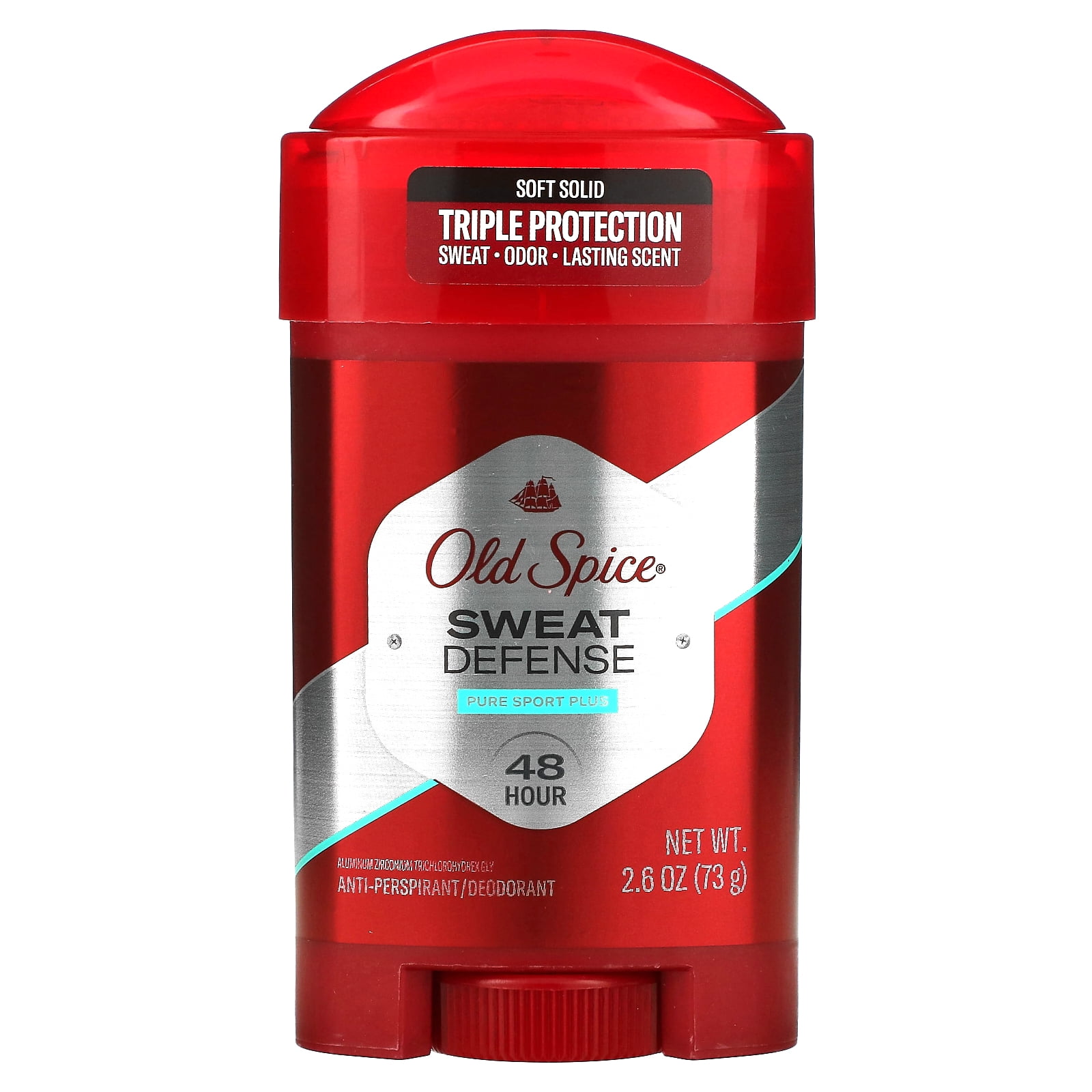 Old Spice, AntiPerspirant Deodorant, Sweat Defense, Soft Solid, Pure