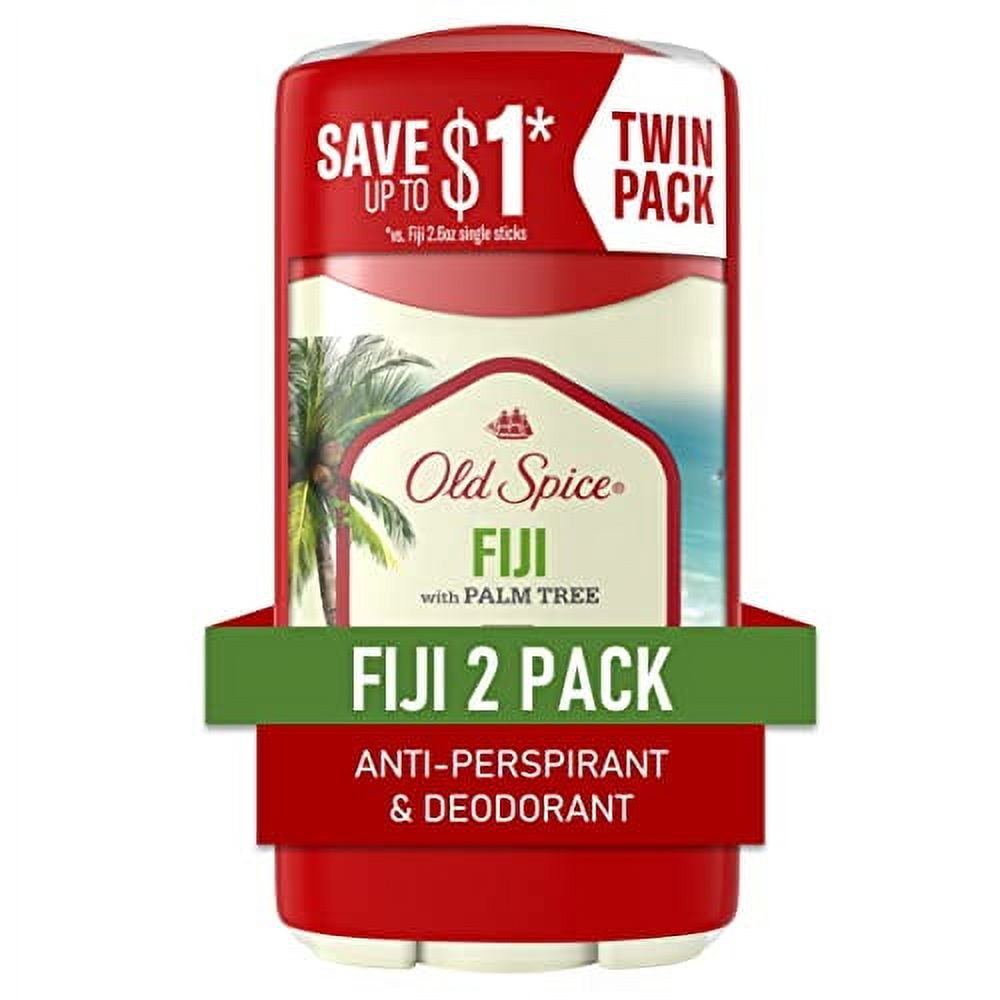 Old Spice Invisible Solid Antiperspirant Deodorant – Fiji Scent Twin Pack