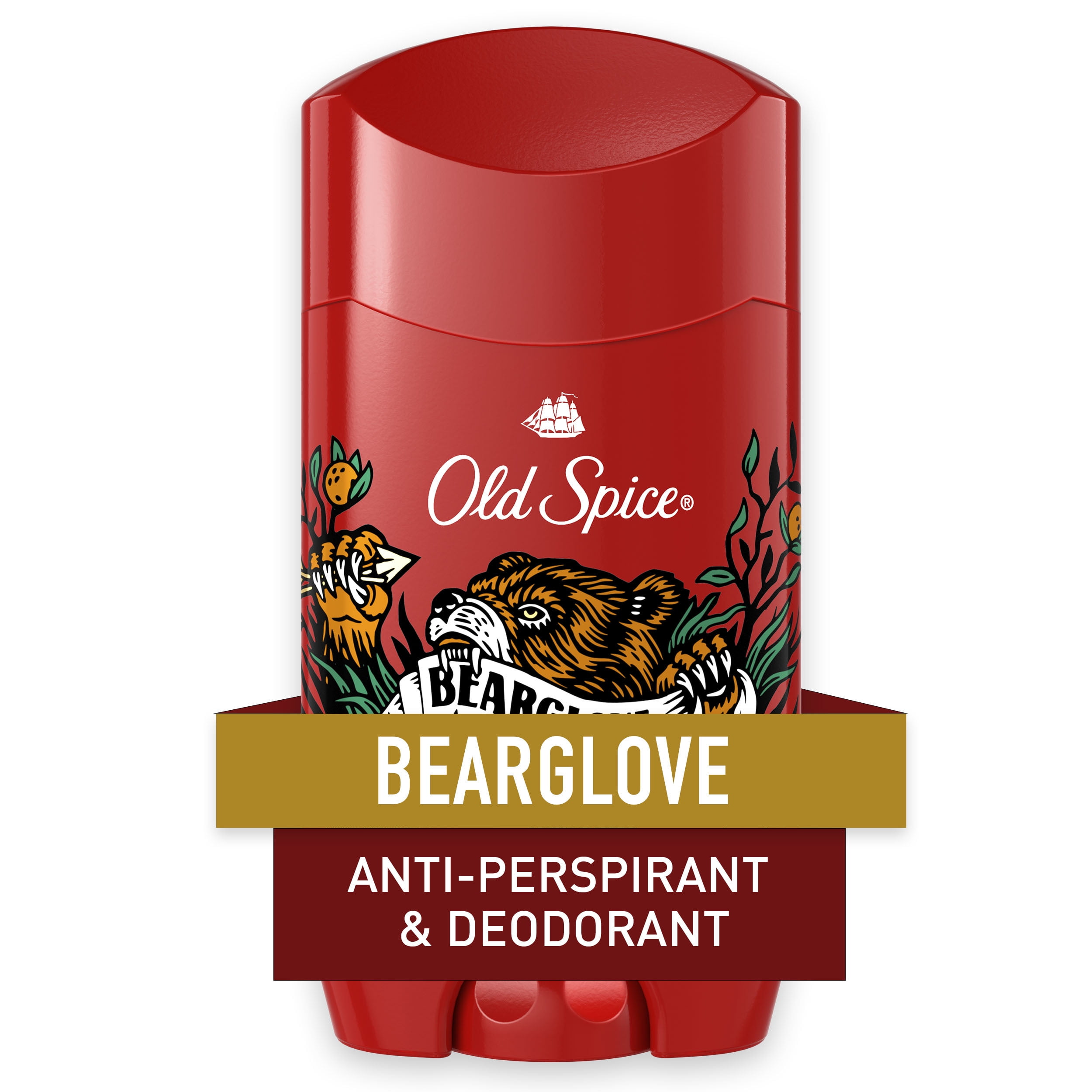 Old Spice Anti-Perspirant & Deodorant, Bearglove - 2.6 oz