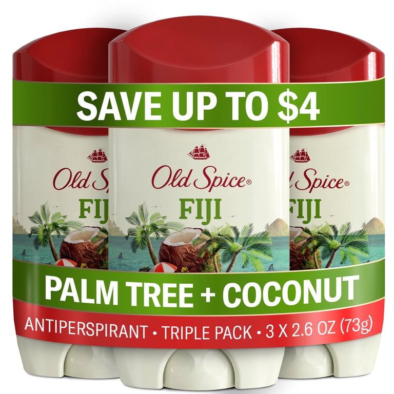 Old Spice Antiperspirant Deodorant for Men Fiji with Palm Tree