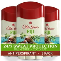 Old Spice Antiperspirant Deodorant for Men in Fiji with Palm Tree, Triple Pack, 24/7 Lasting Freshness and Sweat Protection, 3x2.6oz