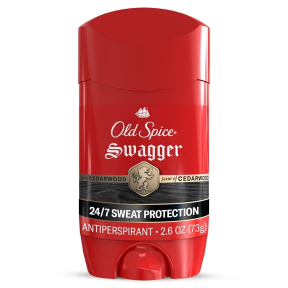 Old Spice Deodorant for Men, Antiperspirant, Swagger, 24/7 Sweat & Odor Protection, 2.6 oz