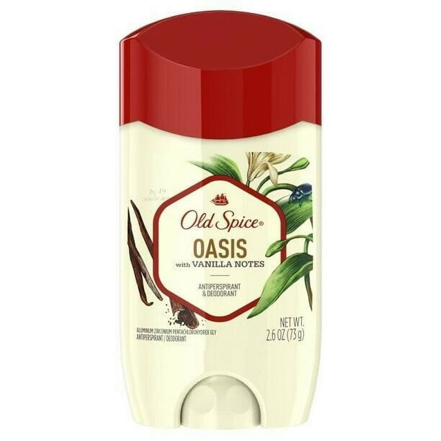 Old Spice Antiperspirant Deodorant for Men Oasis with Vanilla, 2.6 Oz..