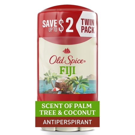 Old Spice Antiperspirant Deodorant for Men, Invisible Solid Stick, Fiji, 2.6 oz, 2 Pack price history and forecast - Old Spice 00012044020364