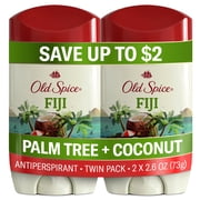 Old Spice Deodorant for Men, Antiperspirant, 24/7 Sweat & Odor Protection, Fiji, 2.6 oz, 2-Pack