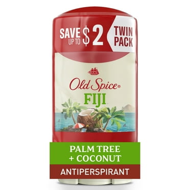 Old Spice Deodorant for Men, Antiperspirant Deodorant, Invisible Solid Stick, Fiji, 2.6 oz (2 Pack)