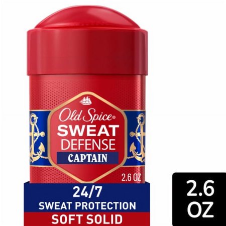 Old Spice Antiperspirant and Deodorant for men, Captain with Bergamot Scent, Soft Solid