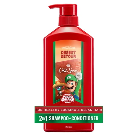 Old Spice 2-in-1 Shampoo and Conditioner, Desert Detour, Old Spice x The Super Mario Galaxy Movie, 21.9 fl oz