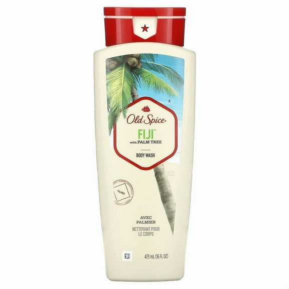 Old Spice, Body Wash, Fiji with Palm Tree, 16 fl oz (473 ml) Pack of 4