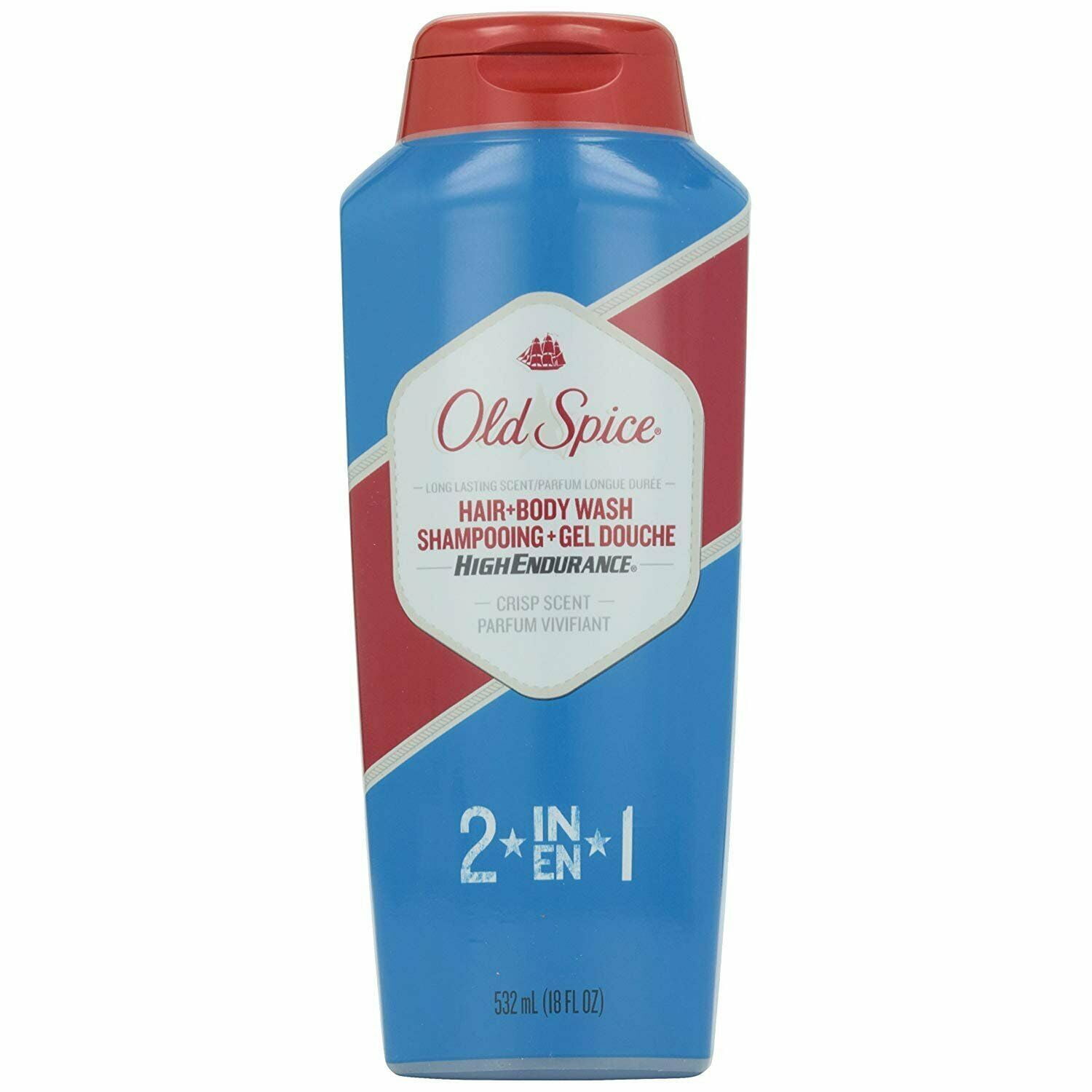 Old Spice Body Wash Hi Endrurance +Hair 18Oz, 6-Pack