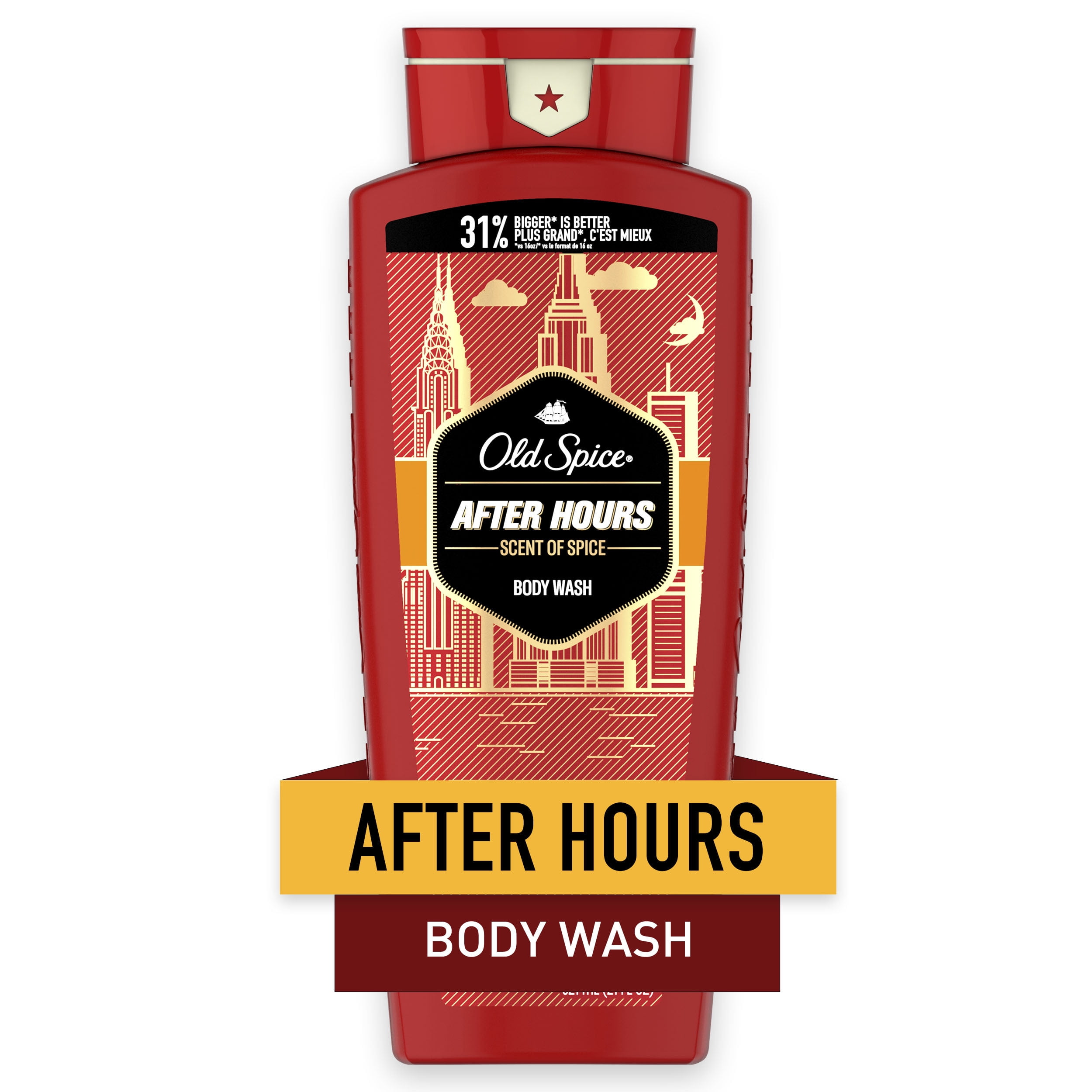 Old Spice Red Zone Icon Scent Body Wash for Men, 21 fl oz