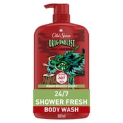 Old Spice Body Wash for Men, Dragonblast, Long Lasting Lather, All Skin Types, 33.4 oz