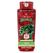 Old Spice Body Wash for Men, Dragonblast Scent, Long Lasting Lather, 24 fl oz