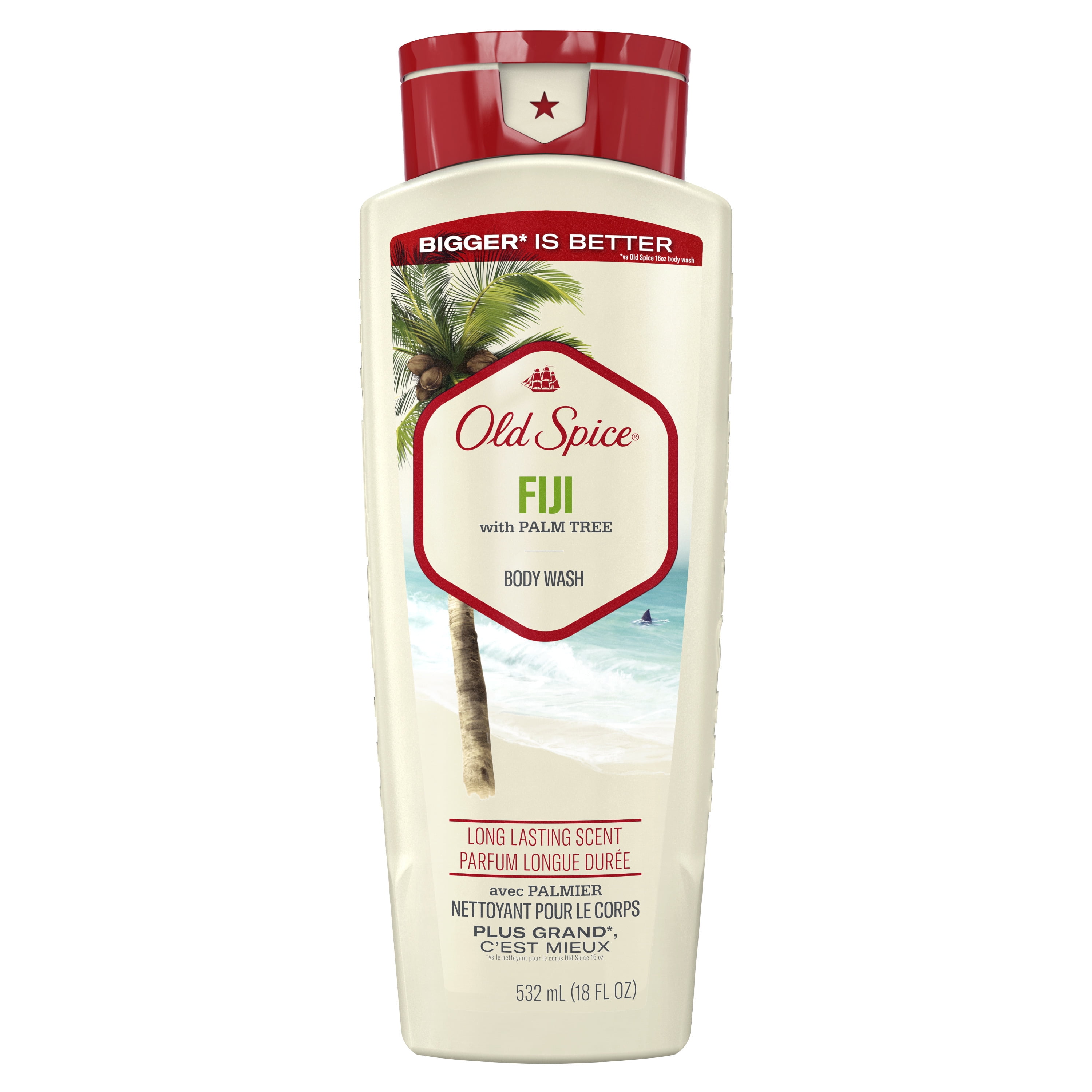 Old Spice Body Wash for Men Fiji with Palm Tree Scent, All Skin Types