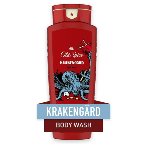 Old Spice Body Wash for Men, Krakengard, Long Lasting Lather, 16 FL OZ